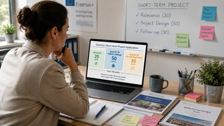 How Erasmus+ Actually Scores a Short-Term Mobility Project Application